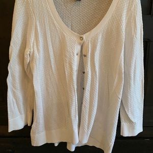 White lightweight cardigan